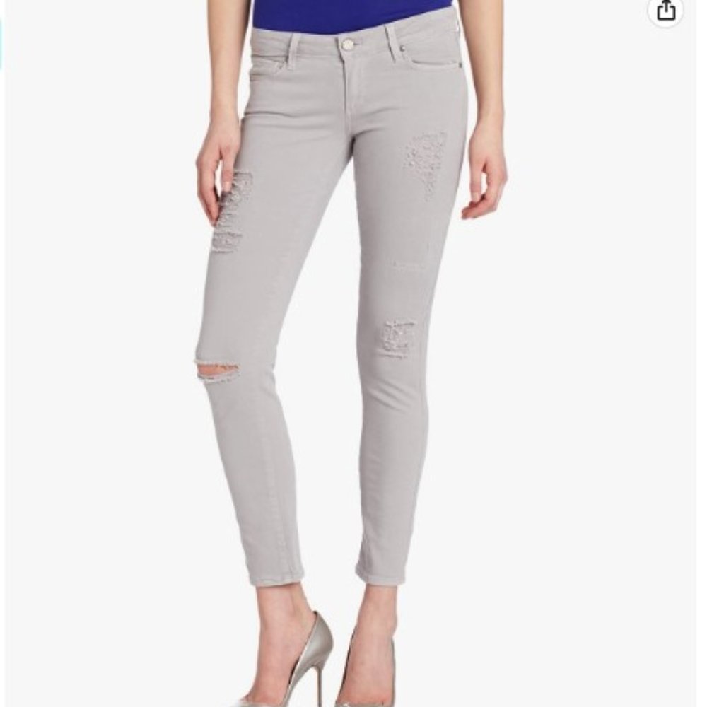 PAIGE Women's Tres Leches Skyline Ankle Peg Jean Size 28